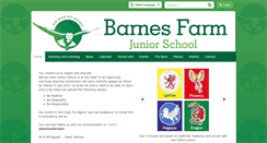 Desktop Screenshot of barnesfarmjuniors.co.uk