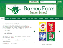 Tablet Screenshot of barnesfarmjuniors.co.uk